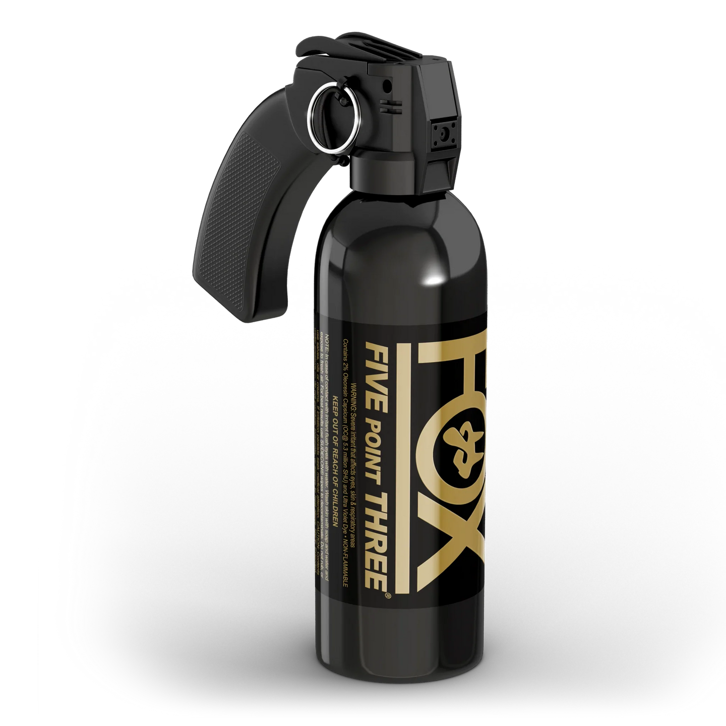 Fox Labs' Five Point Three® Legacy Pepper Spray with 5.3M Scoville Heat Units plus UV Marking Dye, 1LB Stream Pistol Grip Crowd Control