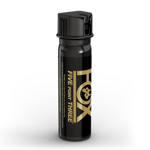 Fox Labs' Five Point Three® Legacy Pepper Spray with 5.3M Scoville Heat Units plus UV Marking Dye, 3 Ounce Stream