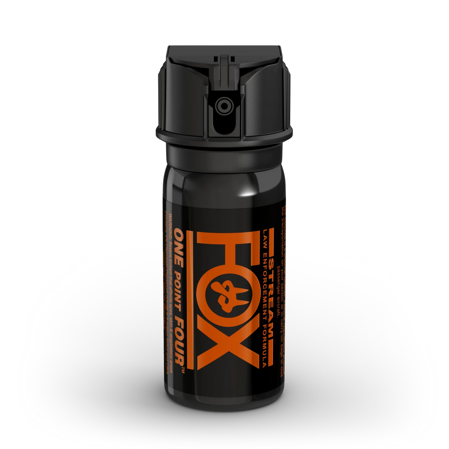 Fox Labs' One Point Four® Hottest Pepper Spray with 1.4 MC plus UV Marking Dye, 2 Ounce Stream or 4oz Cone Fog Spray