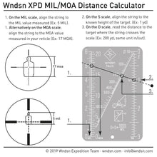 Load image into Gallery viewer, WNDSN Mil/Moa Range Calculator (MMC)